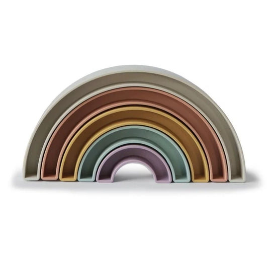 Mushie stapeltoren Regenboog | Tropical