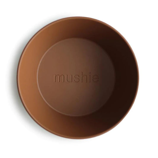 Mushie kom rond set van 2 | Caramel