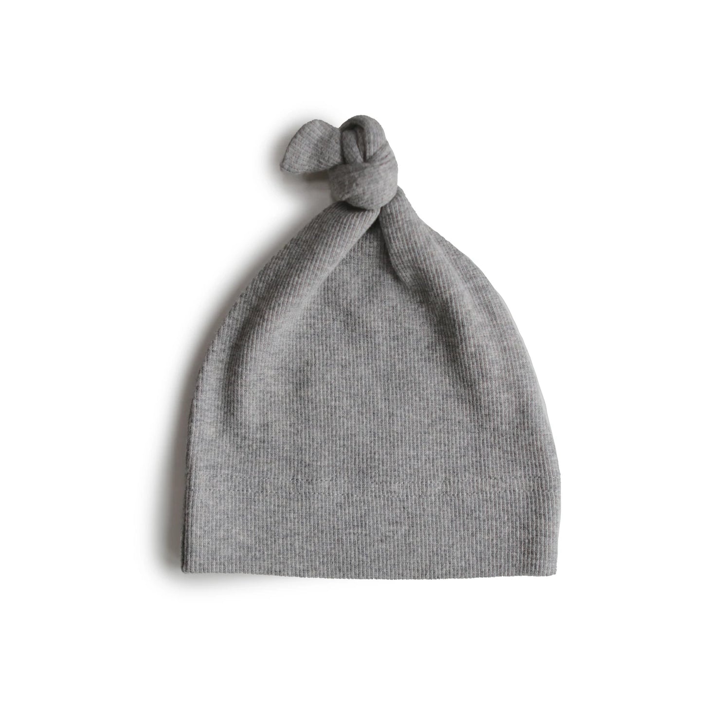 Mushie geribbelde baby muts | Gray Melange