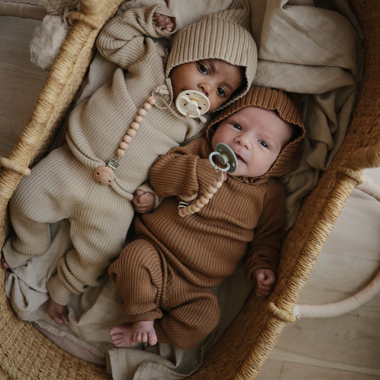 Mushie swaddle | Pale Taupe