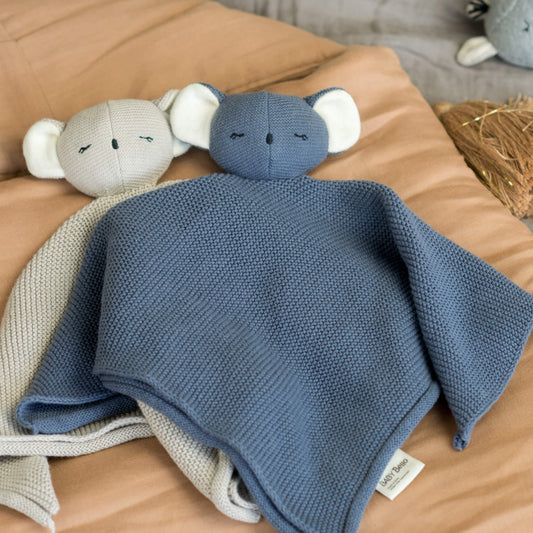 Knuffeldoek “Kiki the Koala Stone Blue”